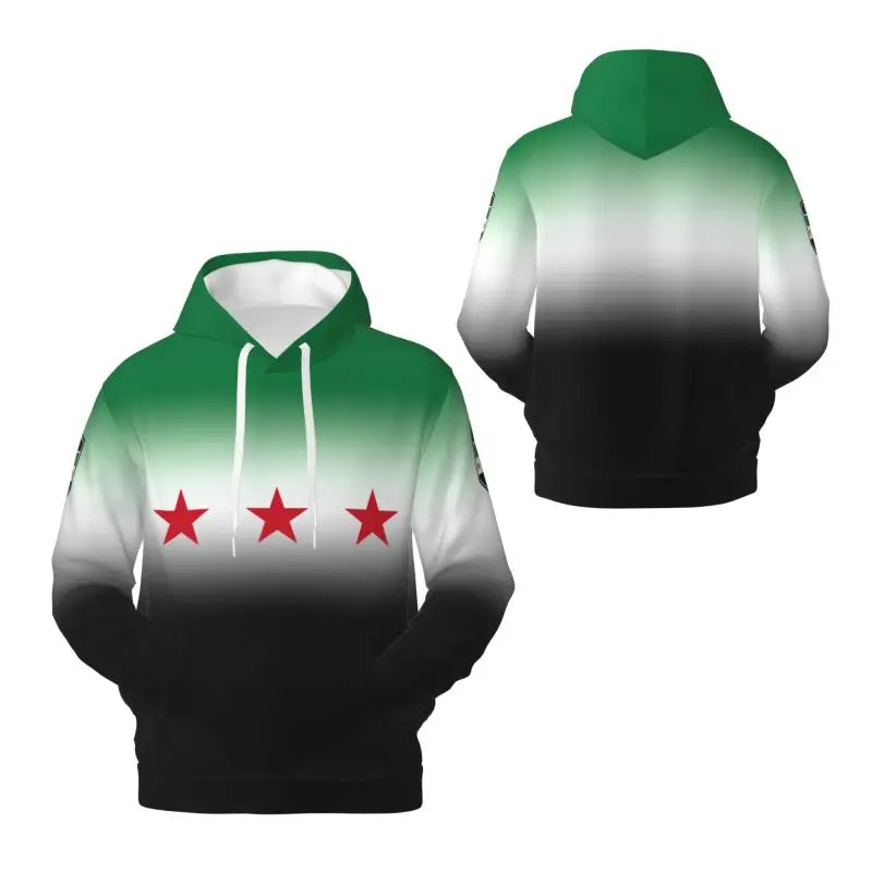 2025 Syria 1932-1958 3D Fleece Hoodie Polyester Warm With Pocket Super Soft Men Women Sweatshirt Unisex Pullover Hoodies