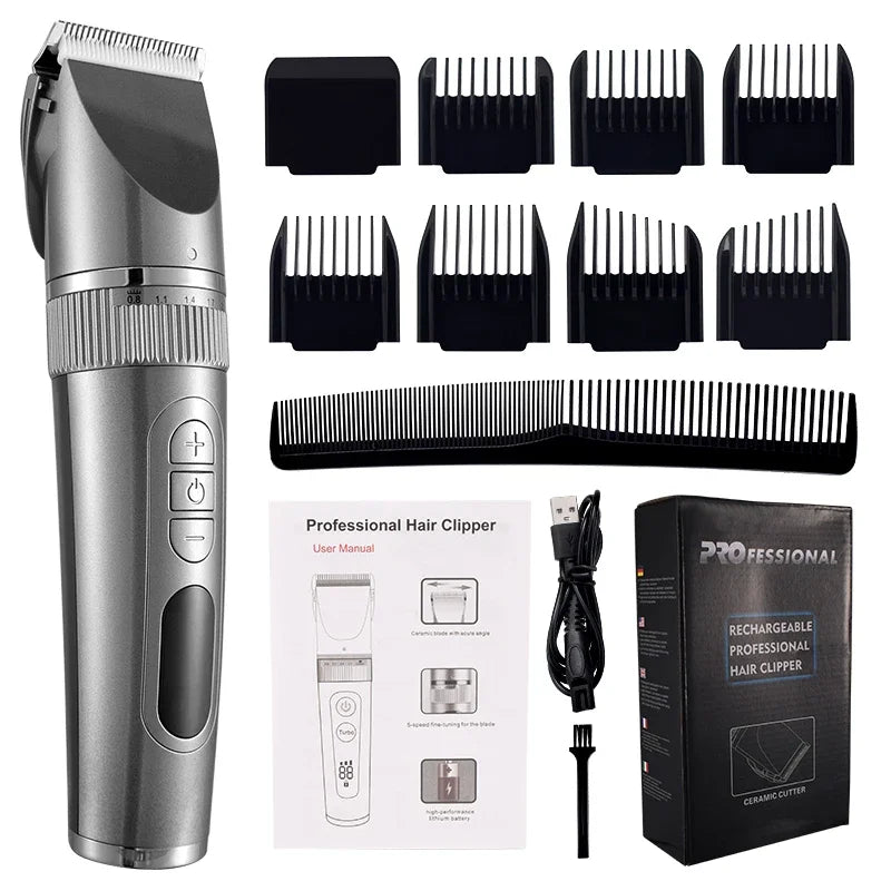 Hair Clipper Professional Hair Trimmer Barber Hair Cutting Machine Electric Shavers for Men Beard Shaving Razor Beard Trimmer