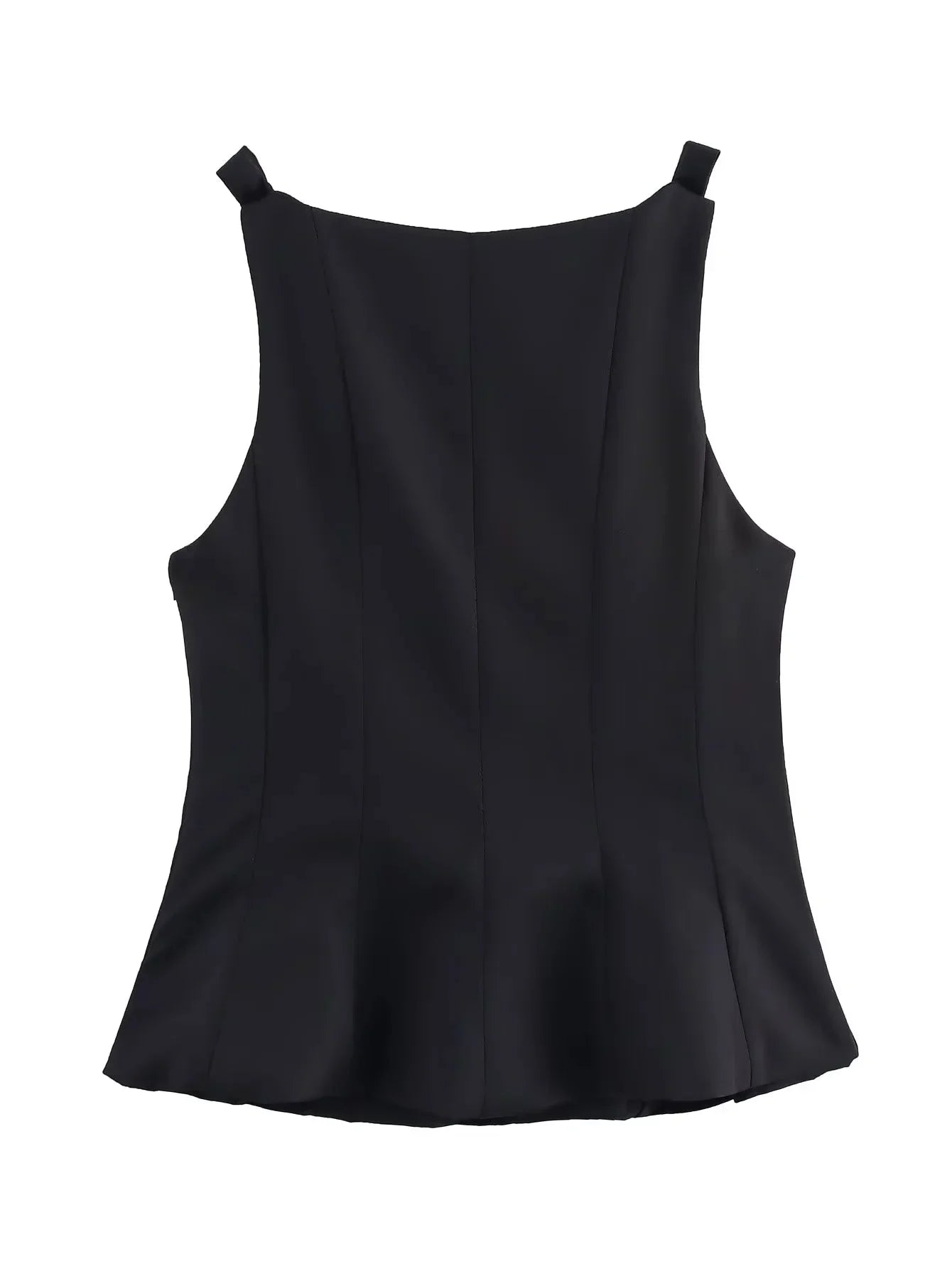 Summer Women Vintage Black Cropped Tops Bow Slim O Neck Sleeveless Off Shoulder Tank Tops Trend Female Casual Chic Vest Top