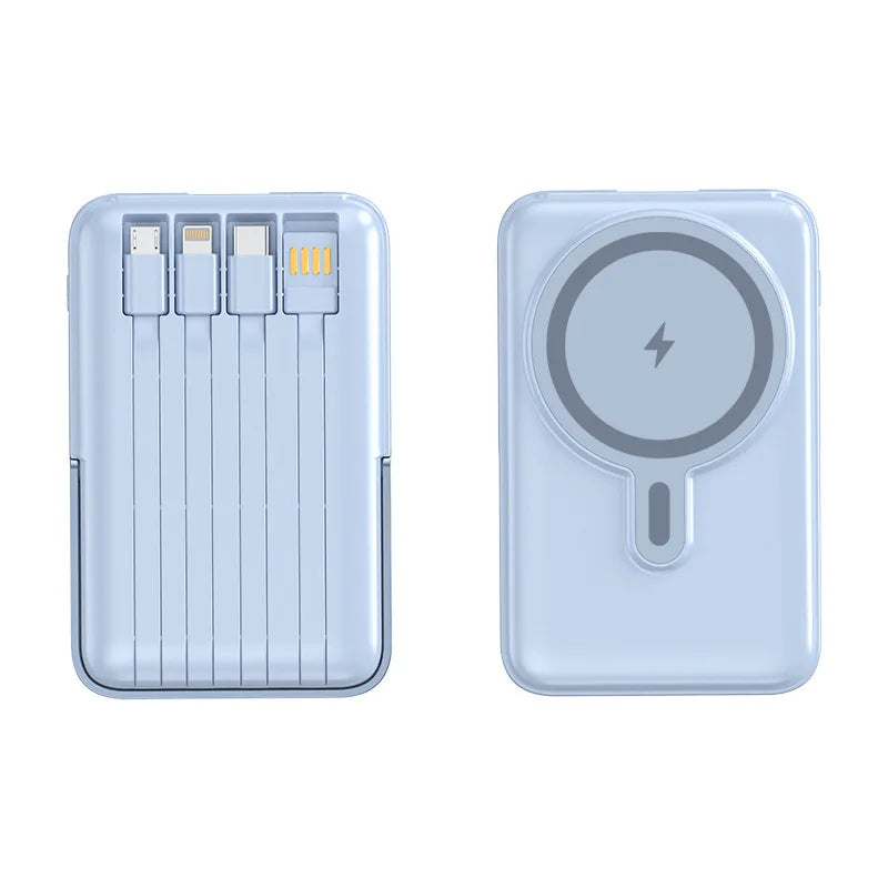 Magnetic Power Bank with Bracket 50000 MAh Large Capacity Built-in PD20W Two-way Fast Charging External Battery for iPhone