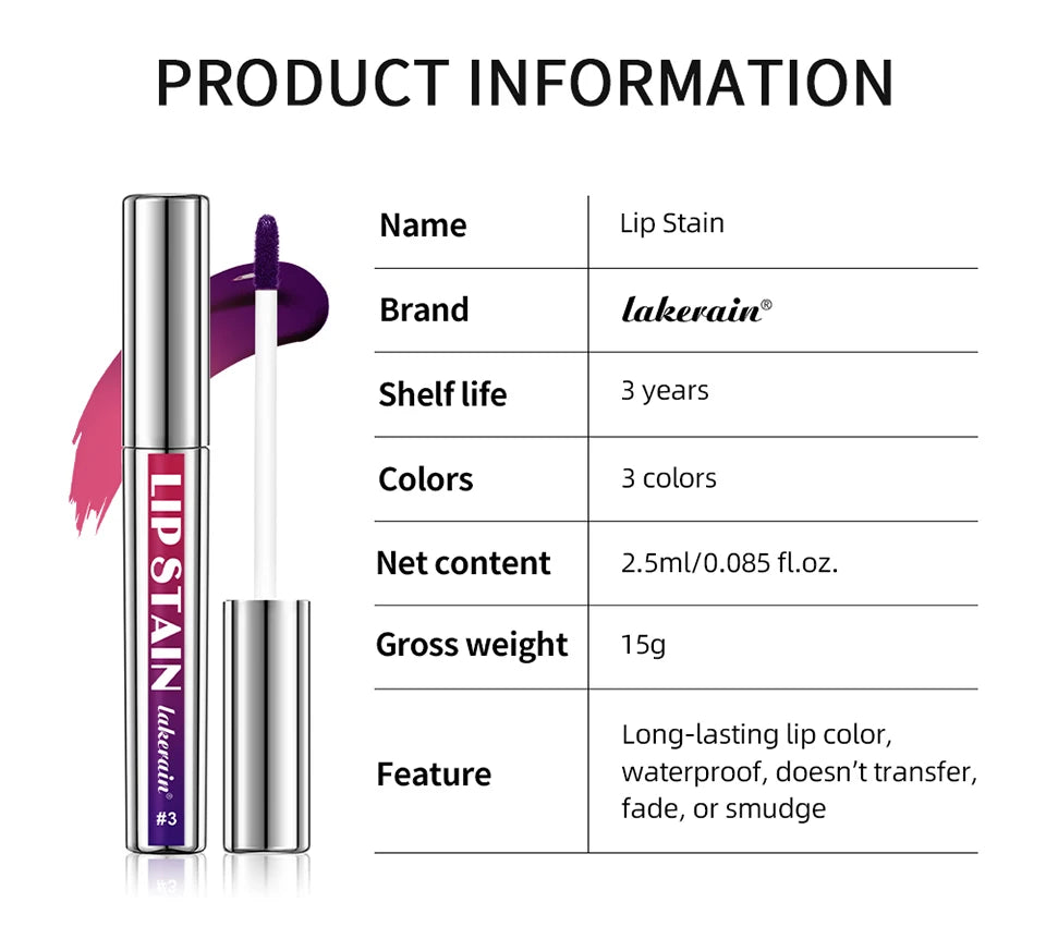 Matte Lip Tint Peel Off Lip Tints Stain Cosmetics Liquid Lipstick Lips Stick Free Shipping Makeup Ink Inks Gloss Pack Set