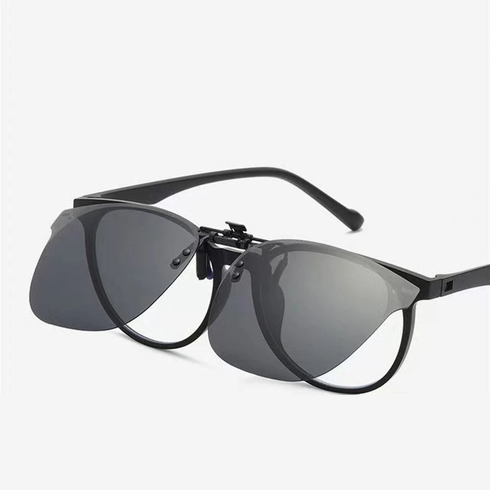 Clip On Sunglasses Gradient Polarized Glasses Clip For Myopia Eyeglasses Uv400 Goggles Men Fishing Driving Night Vision Glasses