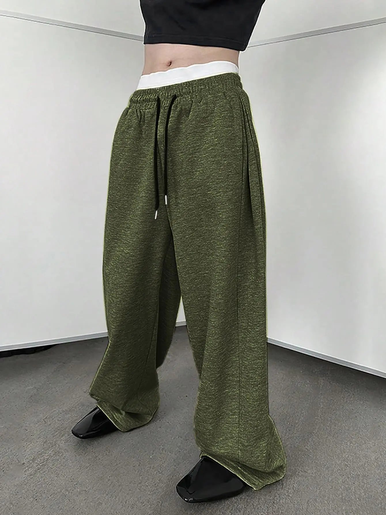 2025 New Korean style Sweatpants Sport Pants Men Running Pants Spring Summer Loose Casual Sweat Pants Straight Jogging Pants Men