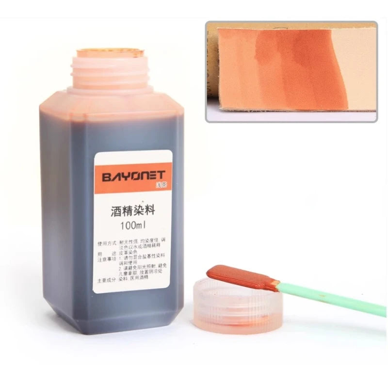 100ml 16 Color Leather Alcohol Dye Can Be Diluted Dyeing Paint DIY Leather Products Vegetable Tanning Repair Refurbished Dyeing