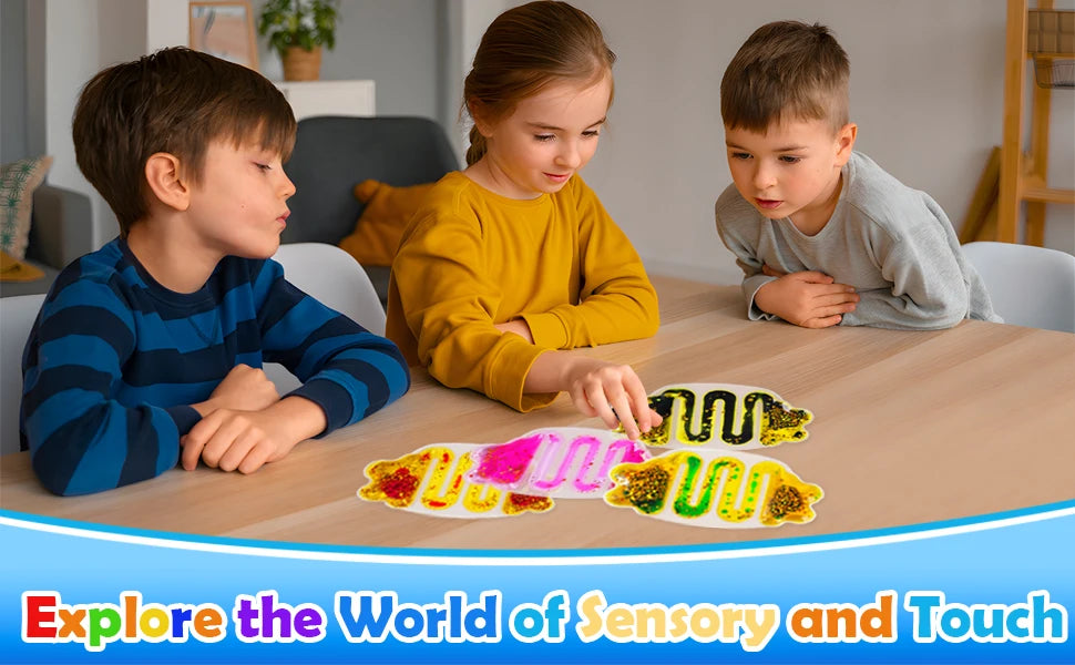 Tactile Stimulation Squishy Sensory Tubes Autism-Friendly Fidget Toy Squishy Sensory Tubes Gootoobz Originals 8PCS