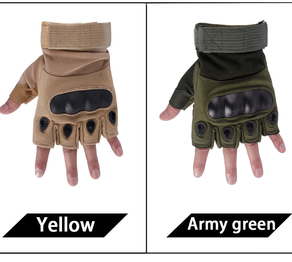 Outdoor Tactical Gloves Sport Gloves Half Finger Type Men Combat Gloves Shooting Hunting Gloves