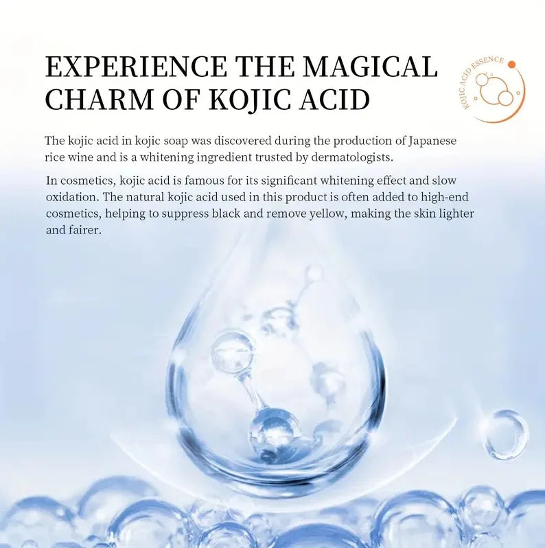 100g Kojic Acid Soap with Vitamin C,Turmeric, Retinol, Shea Butter, Vitamin E, Kojic Acid for Clean and Nourish The Skins