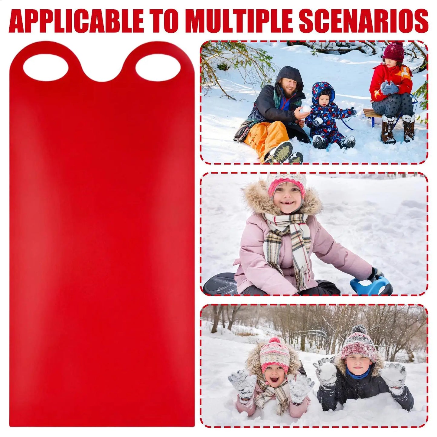 Roll Up Sled For Kids High Speed Snow Sled Lightweight For Beach Grass Sand Sliding Portable Winter Snow Sled Outdoor Activities