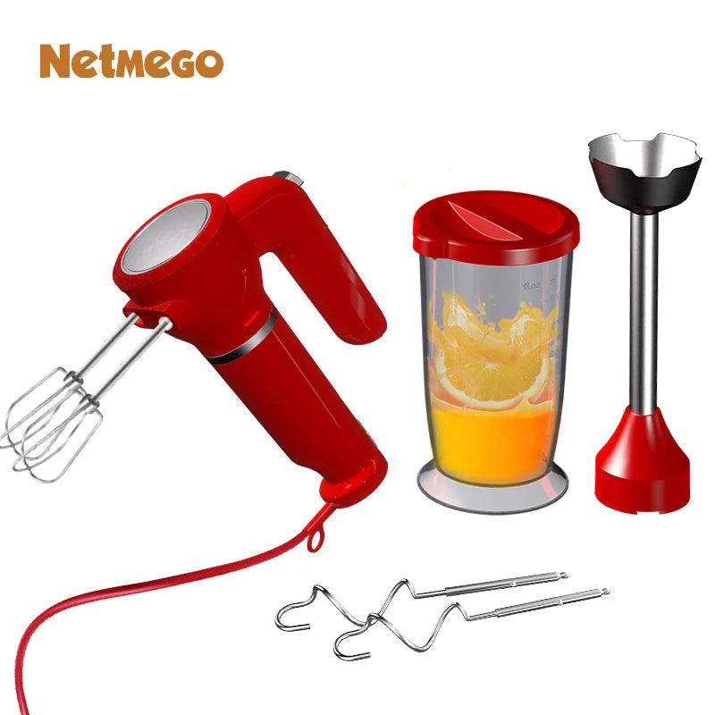 Manual Hand Blender 800 Peak Watt 1 Speed Immersion Blender And 7 Speed Hand Mixer Easy Glide Hand Blender Electric 600ml