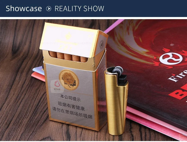Metal Clipper Lighter Detachable Metal Lighter Environmentally Friendly Inflatable Lighter Grinding Wheel Ignition Tool Men Gift