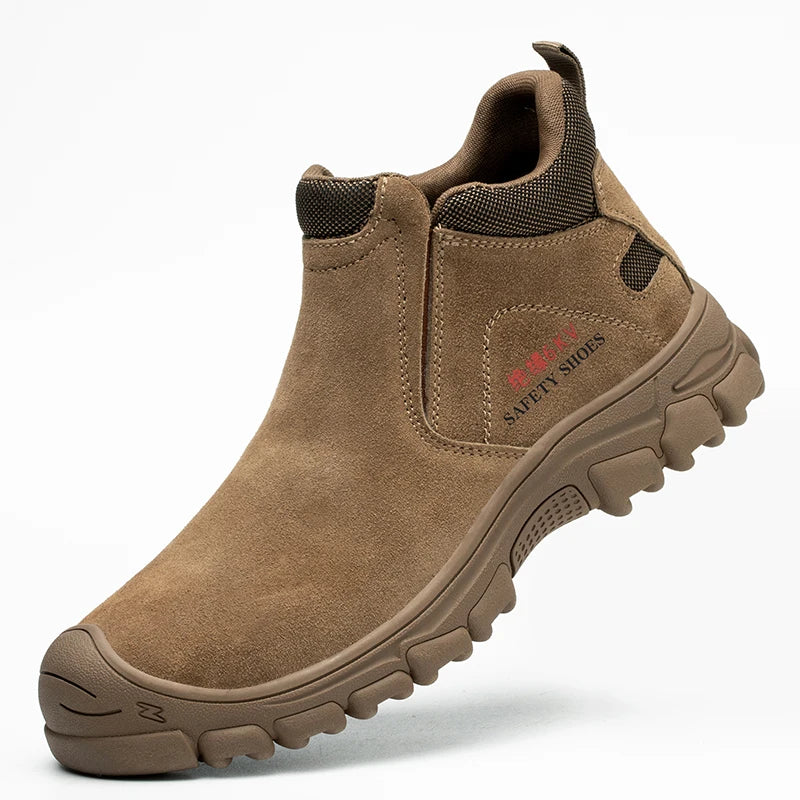 Safety Shoes Men Steel Toe Work Shoes Anti-smash Anti-puncture Indestructible Shoes Protective Boots Construction Work Shoes