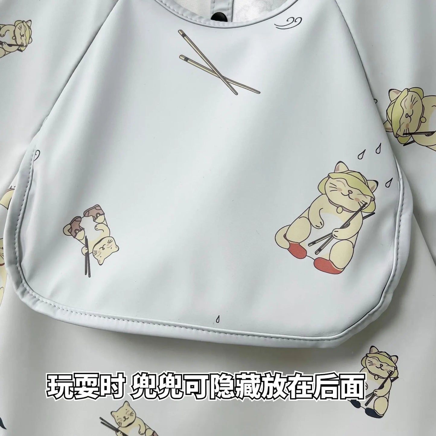 Cute Baby Bibs Toddler Baberos Bavoir Waterproof Short Sleeve Apron Cartoon Animals Children Feeding Smock Bib Baby Stuff 0-6Y