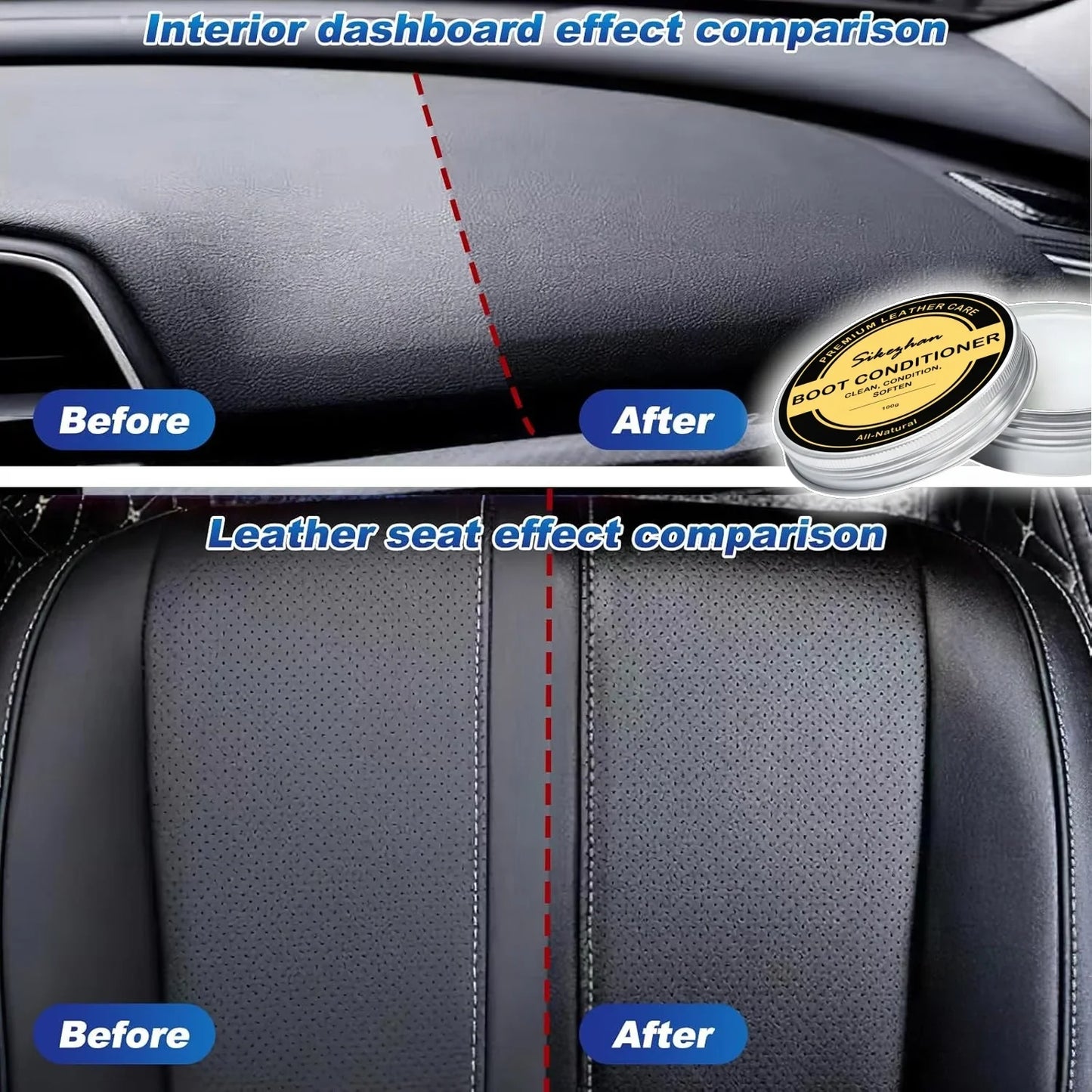 SIKEZHAN Leather Care Cream Natural Leather Conditioner Genuine leather mink cream care oil Refurbishing Restoration Agent