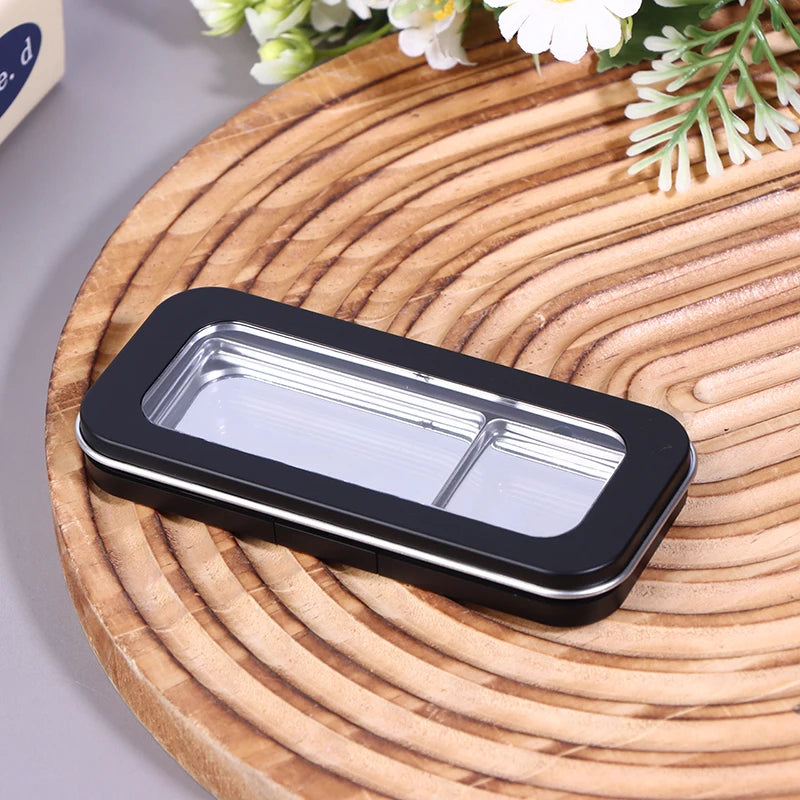 Refillable Magnetic Eyeshadow Palette Empty Black Clear Makeup Storage Case DIY Cosmetic Container for Lipstick Foundation Blush