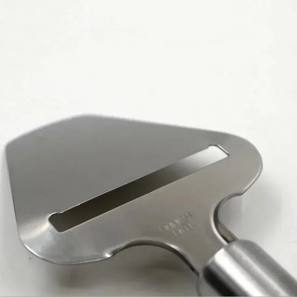 Stainless Steel Cheese Slicer Cake Shovel Butter Pizza Scraper Cheese Cutter Vegetable Durable and Sturdy Anti Slip Planer Blade