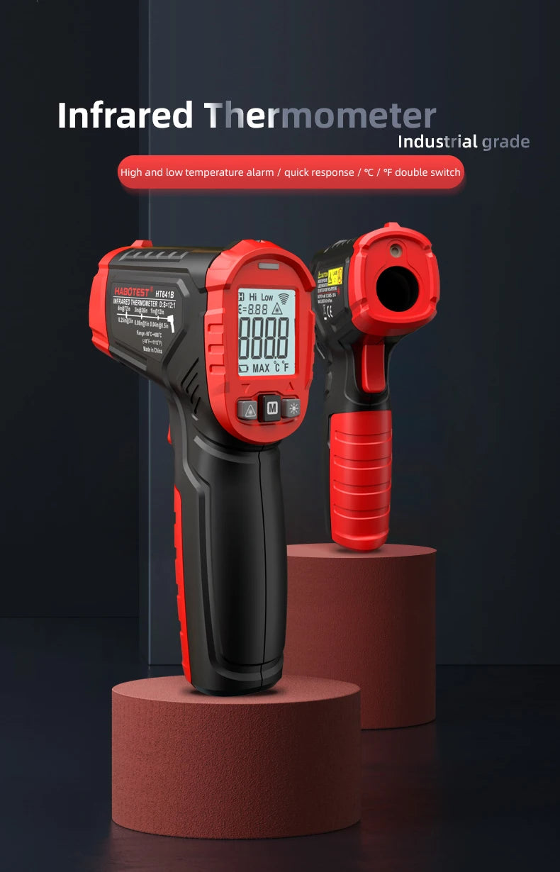 Digital Infrared Thermometer -50~600℃ IR Laser termometro Pyrometer Gun Non-Contact Laser Temperature Meter gauge Tools