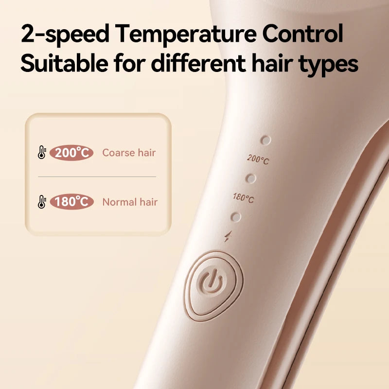 Curling Iron Temperature Adjustable Beach Waves Curling-Wand Hair Crimper Waver, Ionic Deep Waver Hair Curler Tool with Ceramic