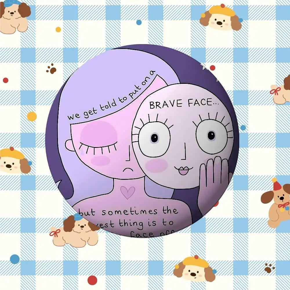 Autism Acceptanc Creative Slogan Badges Tinplate Soft Button Pin Brooch Metal Badge Custom Jewelry Accessories Hat Bag Lapel