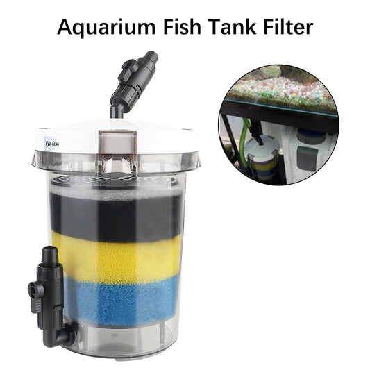Water Purifier Fish Tank Filter For Aquarium Fish Tank Oxygenation Submersible Filtration External Filter Barrel Three Layers