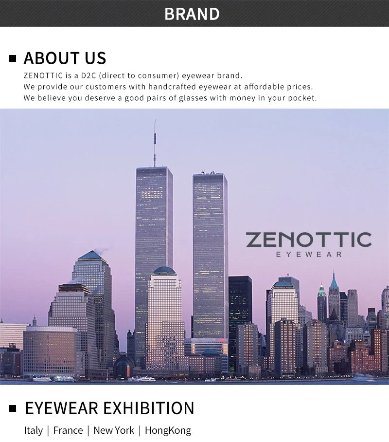 ZENOTTIC Classic Square Prescription Sunglasses Retro Progressive Sun Glasses For Men Women UV400 Protection Shades