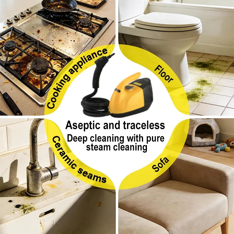 Handheld Steam Cleaner Automotive Sterilization Disinfection High Temperature Wiper Washer for Floor Kitchen Cars Steam mop