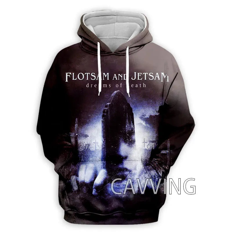New Fashion Women/Men's 3D Print  Flotsam and Jetsam Rock  Hoodies Hooded Sweatshirts Harajuku Hoodie Sweatshirts Tops Clothing