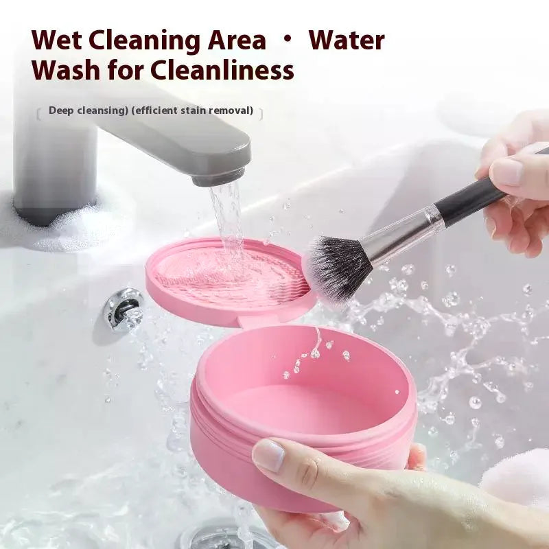 Makeup Brush Cleaning Box Sponge Eyeshadow Brushes Quick Clean Dry Cleaner Cosmetic Wash Clean Powder Tool Makeup Accessories