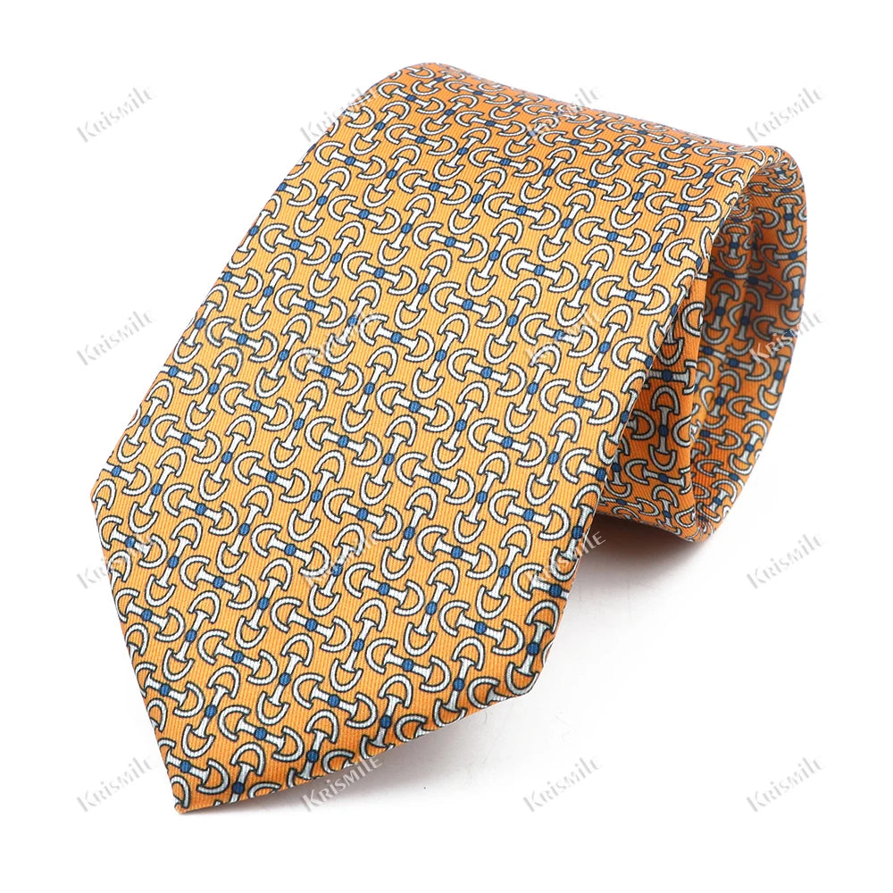 New Design Bohemian Style Necktie For Men Silk Touch Soft Blue Red Yellow Necktie Fit Wedding Party Business Office Accessory