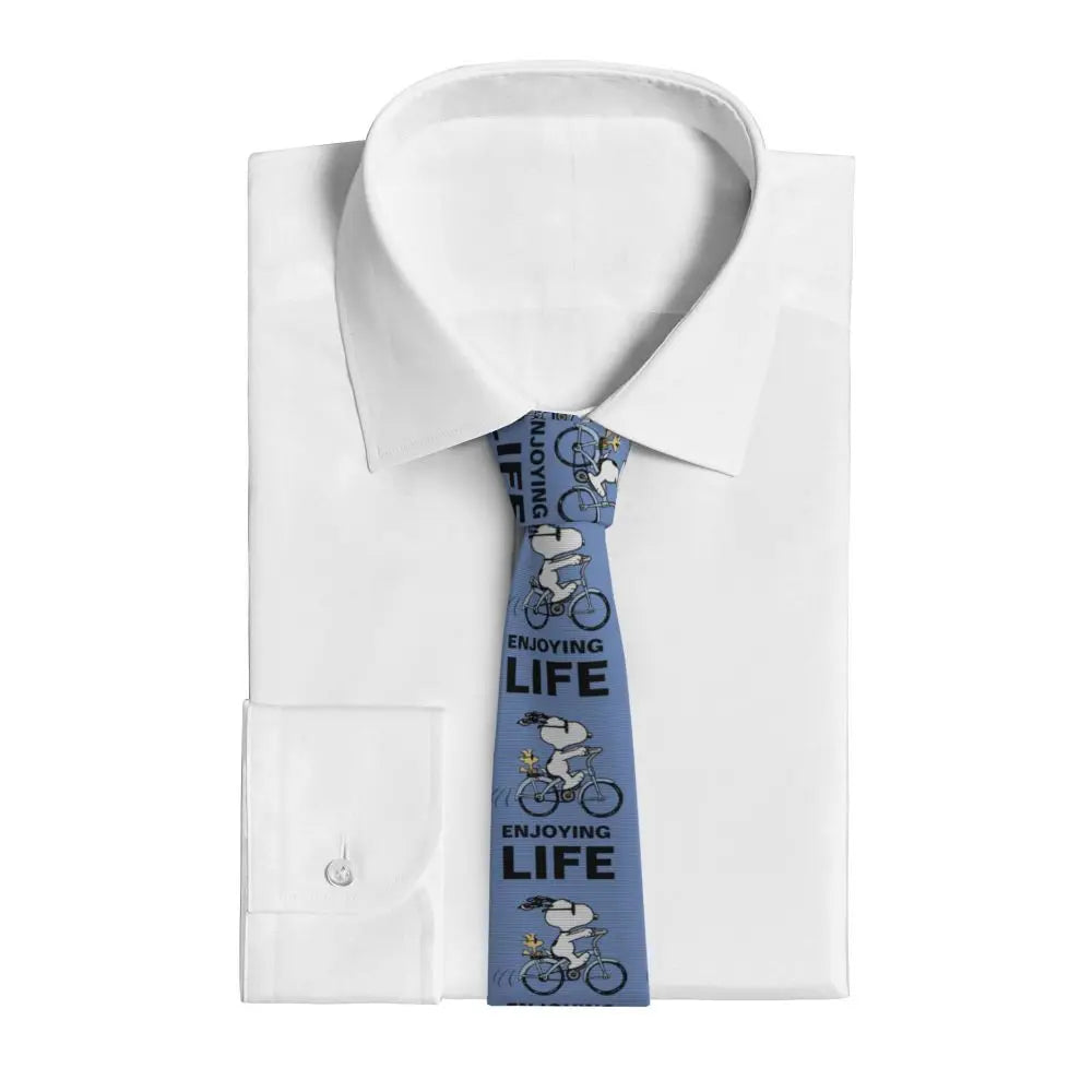 Personalized Fashion S-Snoopys Neckties Men Silk Cartoon Office Neck Tie