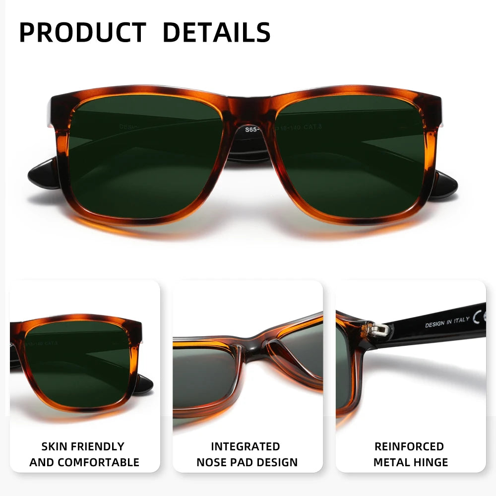 Classic Polarized Sunglasses for Men Women UV400 Protection Trendy Driving Fishing Outdoor Sun Glasses