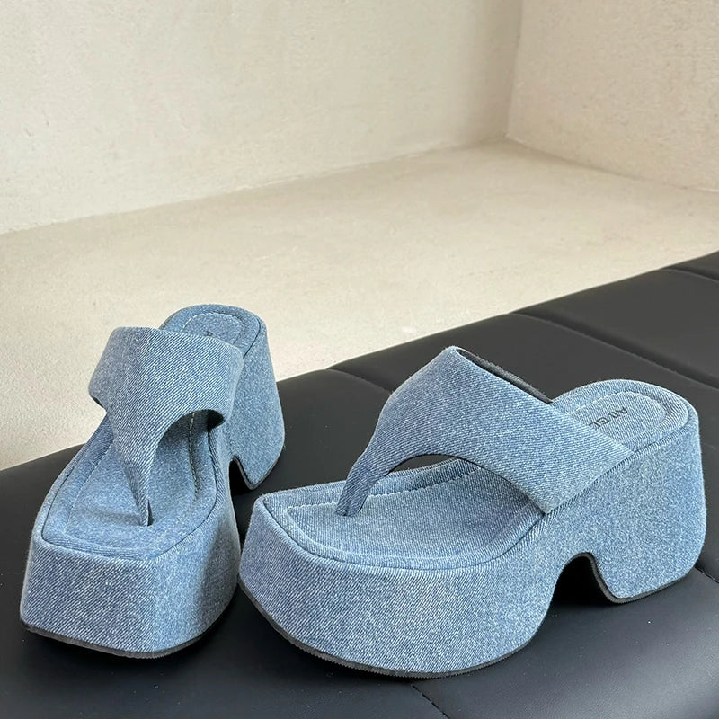 Pumps Flip Flops Slippers Shoes For Ladies New 2026 Female Footwear Platform Wedges Women Slippers Fashion Slides Heels  Shoes