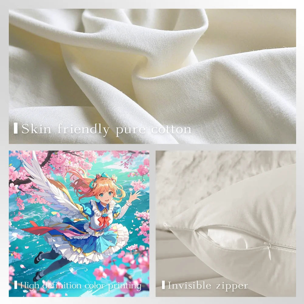 Kpop Singer P-Park Sunghoon Pillow Case Anti-dustmite Pillowcase Invisible zipper silky short plush Sofa cushion cover