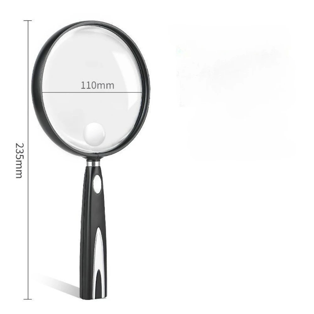 Magnifying Glass for The Elderly, High-definition, High-power, Extra-large Field of View, Hand-held