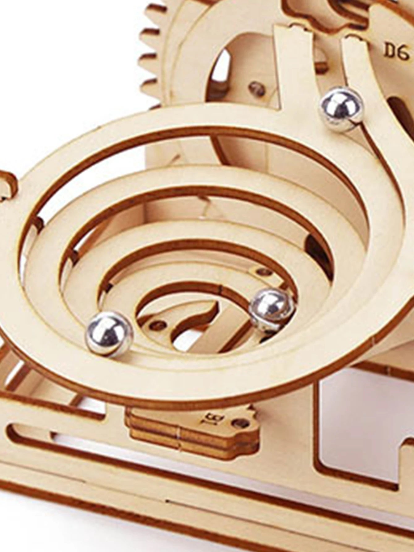 Spiral Marble Run 3D Wooden Puzzles for Adults and Teens DIY Model Building Kits with Mechanical Puzzles 