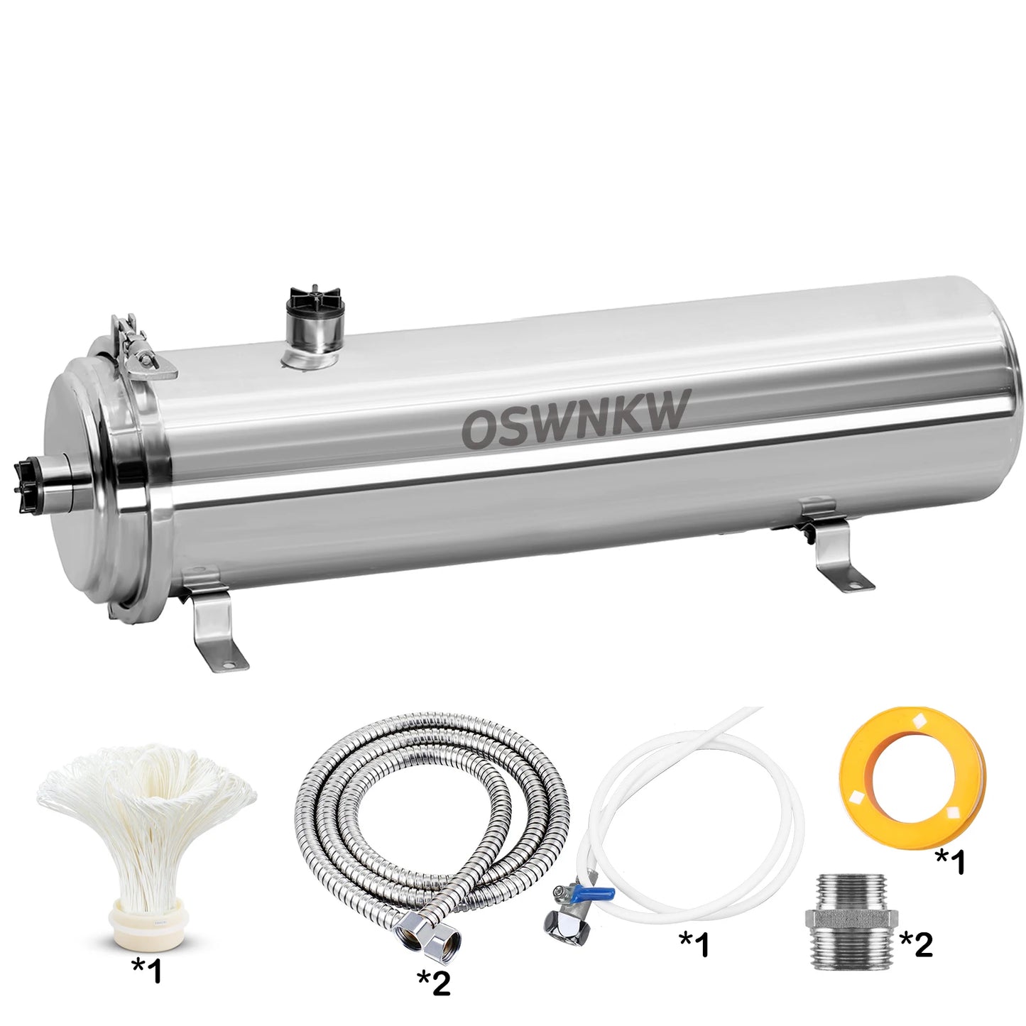 Whole house water purifier 0.01um PVDF pre-filter 1000L SUS304 water filter can be continuously cleaned for 5 years