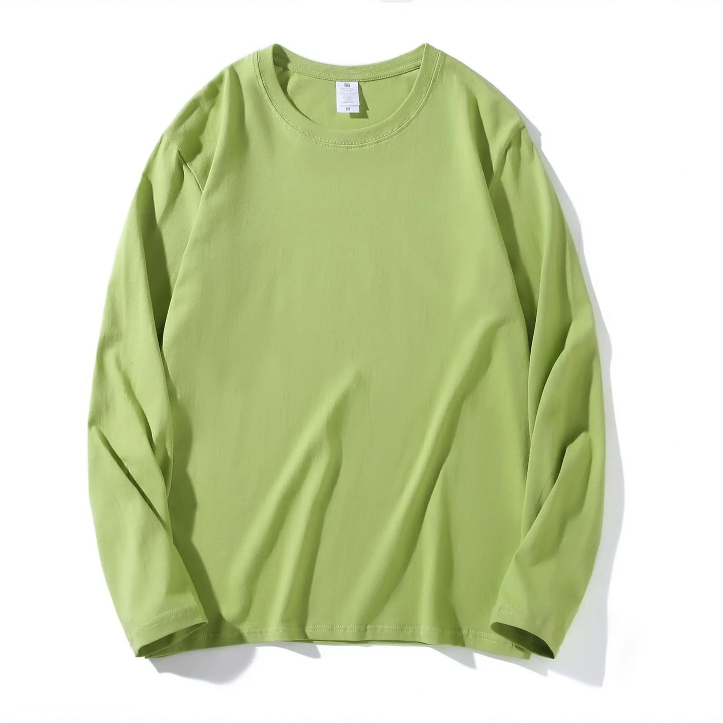 Cotton 100% Long-sleeved Men's T Shirt MRMT 2025 Brand New Round-collar Solid-color Men T-shirt for Male Tshirt Man Tops Tees