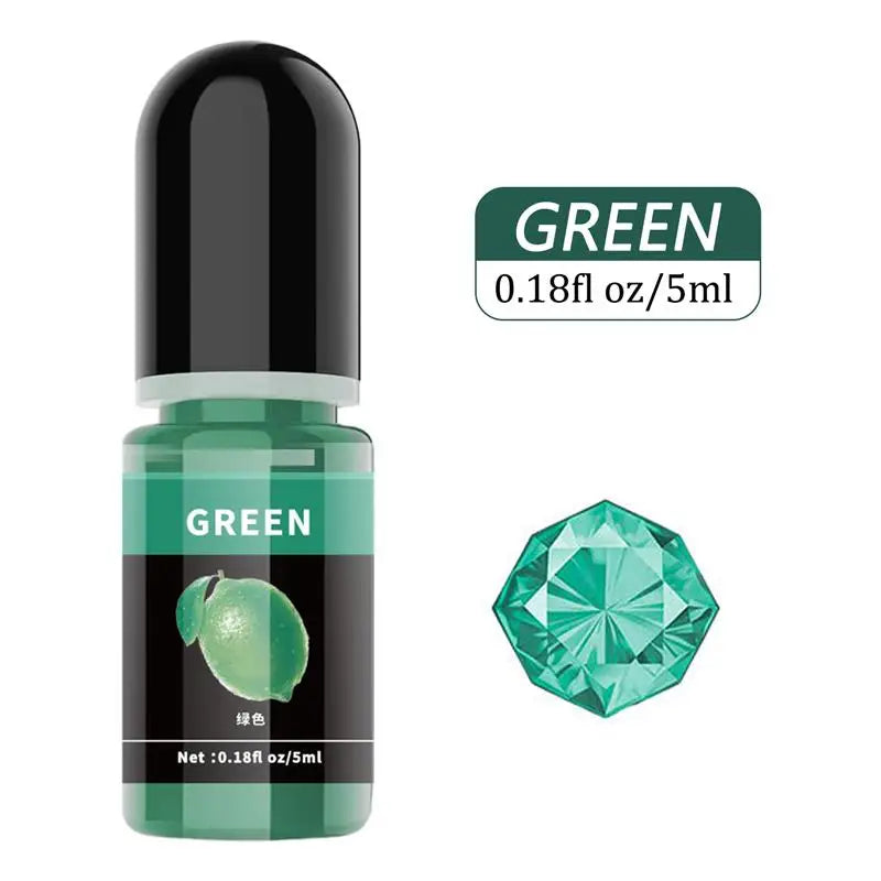 Epoxy Resin Pigment 5ml Liquid Epoxy UV Resin Dye Transparent Colorant For UV Resin AB Glue Coloring DIY Resin Art Jewelry Makin