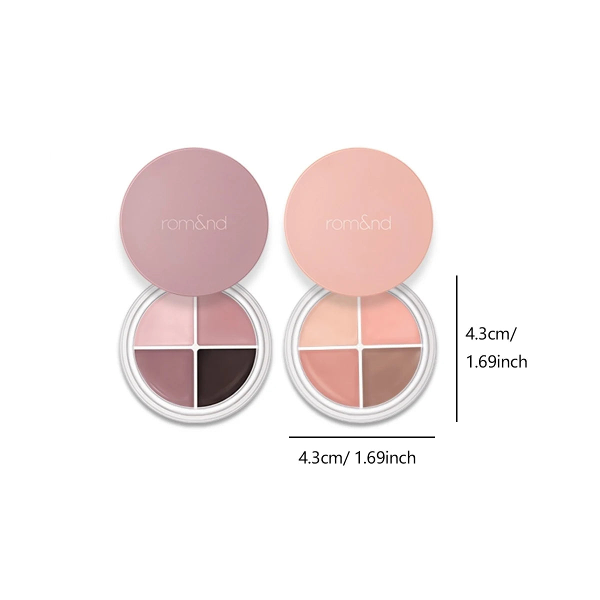rom&nd HANALL EYEPOT LINER,Silky Creamy Texture,Long-Lasting&Pigmented,Four-in-One Design,Natural Daily,K-Beauty,Korean Makeup