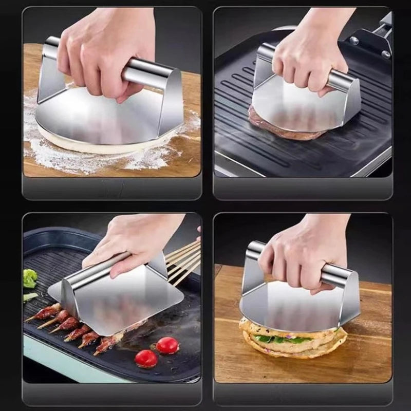 1pc Stainless Steel Hamburg Meat Press Hamburger Press Kitchen Gadgets Meat Pie Make Kitchen Accessories Cooking Accessories