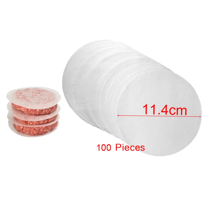 ABS Hamburger Press Meat Pie Press Stuffed Burger Mold Maker with Baking Paper Liners Patty Pastry Tools BBQ Kitchen Accessories