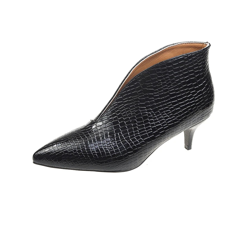 Women Boots High-heeled Shoes 2024 Spring Autumn New Fashion Pointed Thick High Heels Boots Women Shoes Comfortable Temperament