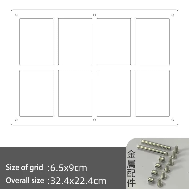 Acrylic Polaroid Frames,Clear Desk Floating Picture Frame for Fujifilm Instax Film,Family and Wedding Collage Picture Frames