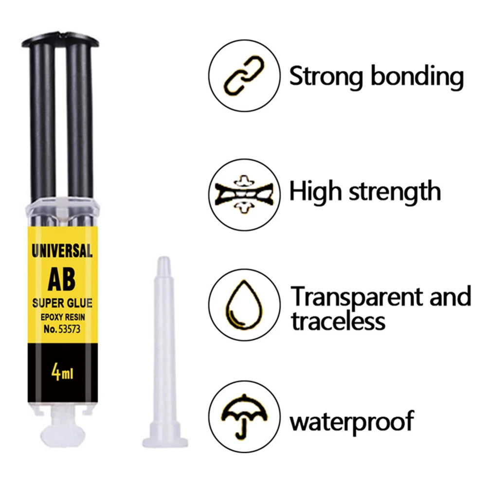 Epoxy Resin AB Glue Office 2 Minutes Curing Firm Long-lasting Reliable Epoxy Resin Strong Glue AB Glue Adhesive Super Liquid