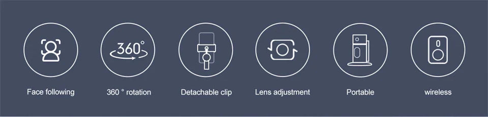 COOL DIER 2024 New 360 Rotation Gimbal Stabilizer Desktop AI Automatic Tracking gimbal With Remote shutter For Smartphone Tiktok
