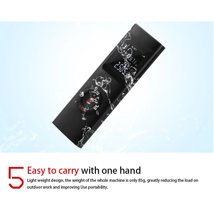 40M Laser Distance Meter Portable Rangefinder USB Charging Laser Trena Measure Tools Digital Rangefinder With Angle Measure