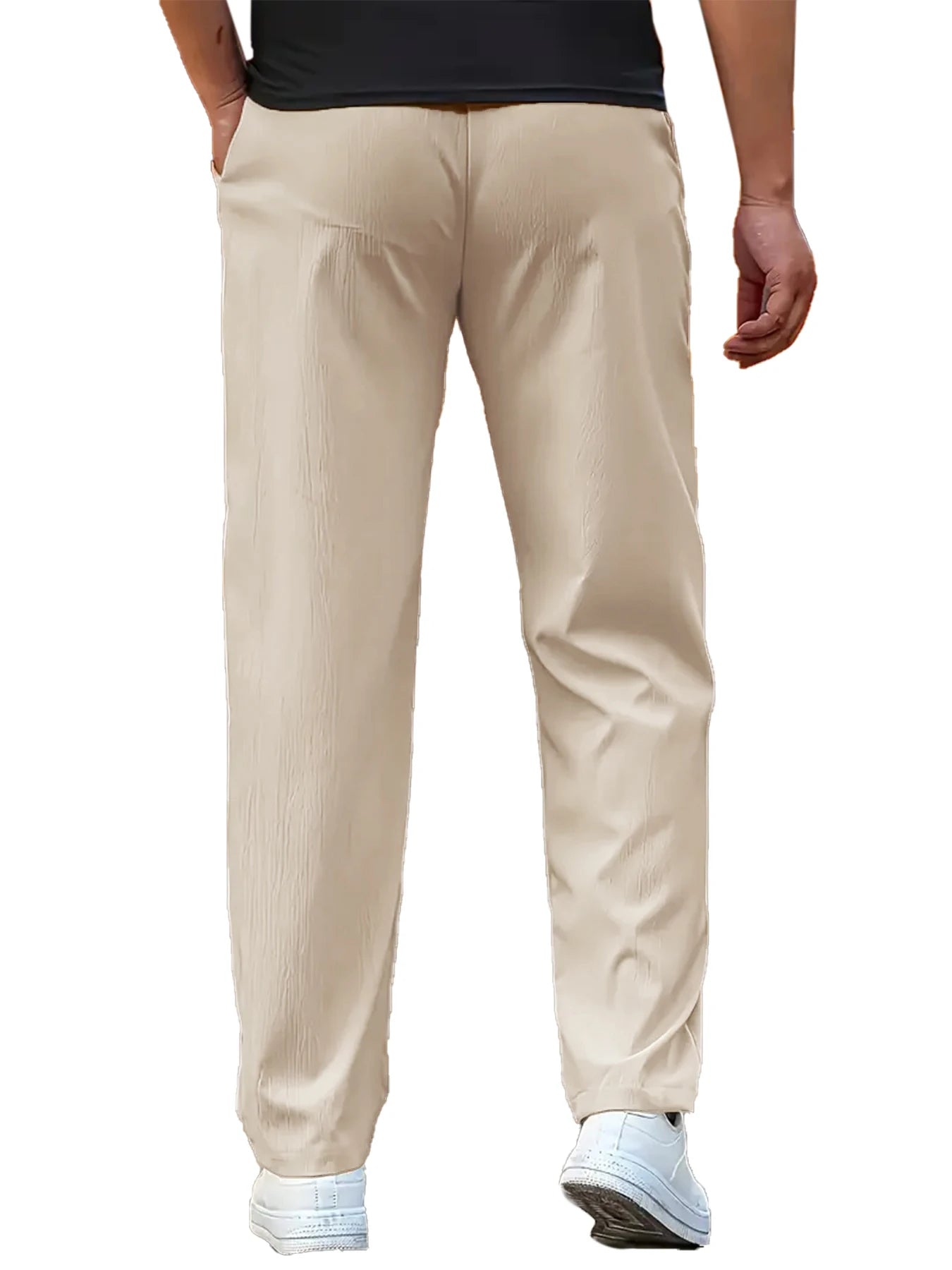 Men's Casual Pants Sweatpant Breathable Sports Trouser Elastic Waist Straight Wide Joggers Running  Workout Long Pants Men