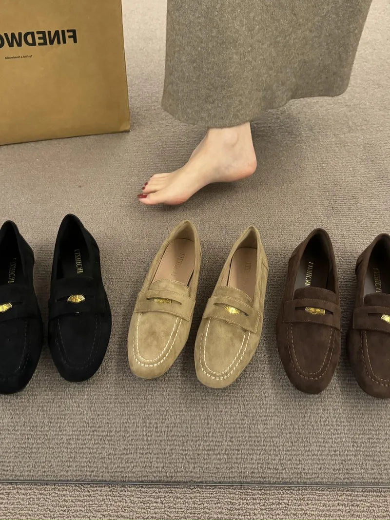 2026 New Flat Bottom Shoes Women's Lightweight and comfortable high-quality single shoes Casual Shoes Autumn Fashion