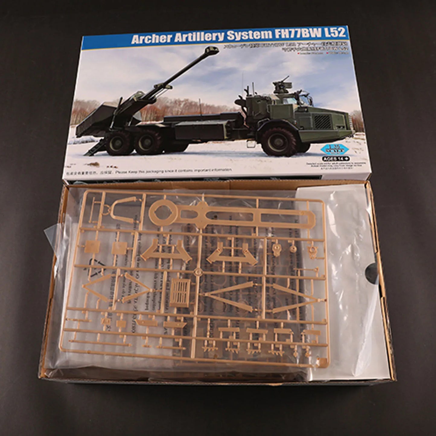 Hobby Boss 1/35 84579 Archer Artillery System FH77BW L52 Self Propelled Gun Realistic Design Static Unassembled DIY Model Toy