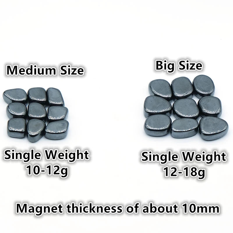 Black Irregular Lodestone Magnet Multi Functional Energy Block Relieve Stress Entertainment Magnetic Therapy DIY Fridge Magnet