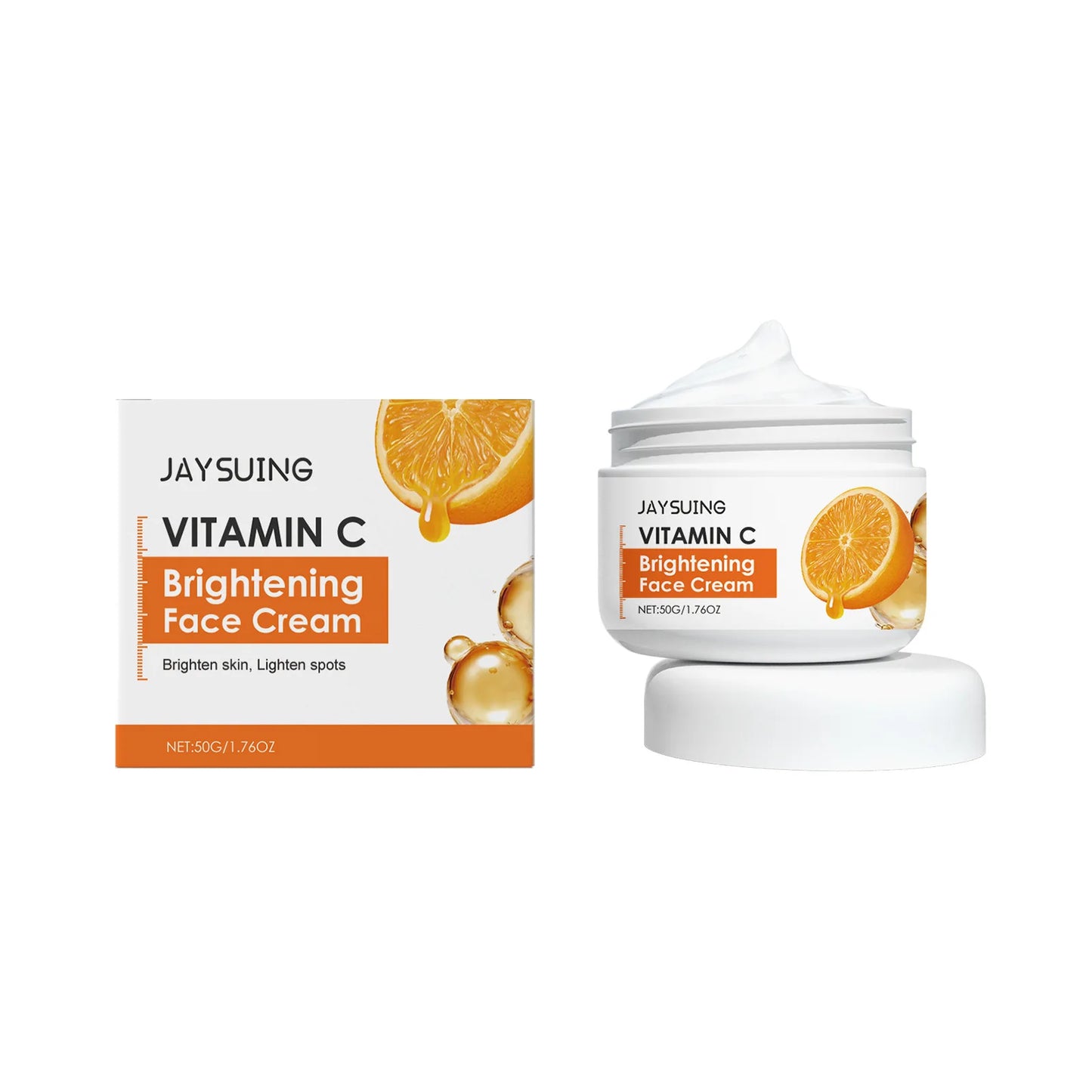 Vitamin C Skincare Set Face Whiten Cream Dark Spots Serum Cleaning Facial Cleanser Moisturizer Toner Firming Eye Cream Skin Care